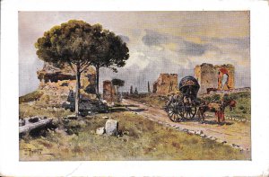 Italy c1920 VINE (2) Color Post Cards Apian Way Mint Cards.  Nice Topical