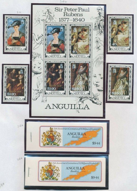 ANGUILLA - 1977-1979 issues - FVF MNH - SEE EIGHT SCANS