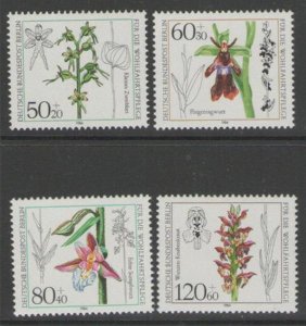 GERMANY SGB686/9 1984 ORCHIDS MNH