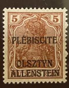 Allenstein 1920. SC 14 note. NH.