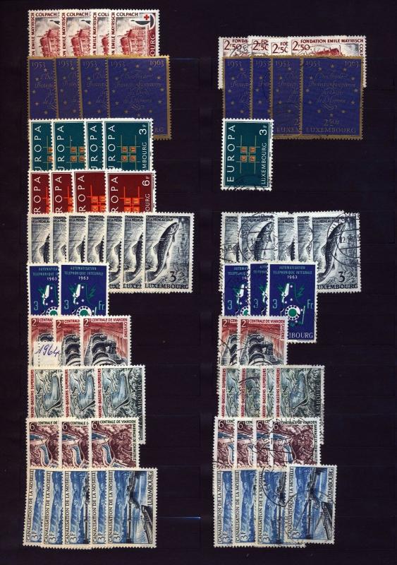 LUXEMBOURG 1950s/70s M&U Collection(Apprx 500+Items) (PB82