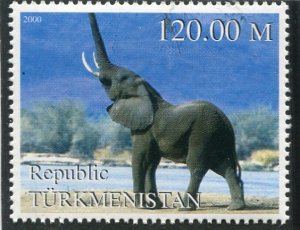 Turkmenistan 2000 ELEPHANTS 1 value Perforated Mint (NH)