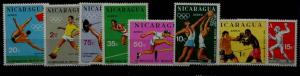 Nicaragua C659-66 MNH Olympic-68 SCV2.30