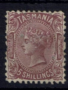 AUSTRALIA - TASMANIA SG149 1871 5/= PURPLE p.11½ MTD MINT (d)