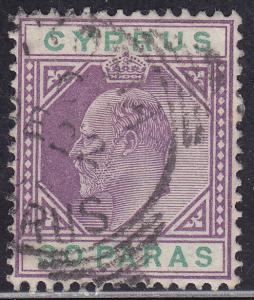 Cyprus 51 USED 1904 King Edward VII 30pa