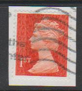 GB QE II Machin SG U2958a - 1st vermillion  - date code M14L - Source  none