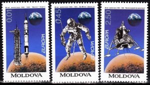 MOLDOVA 1994 EUROPA: Inventions. Space Explorations. Complete set, MNH