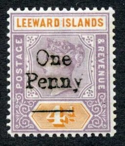 Leeward Is SG17 1d on 4d Tall Narrow O in one U/M