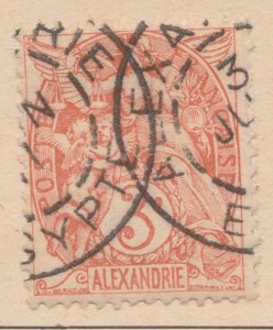 FRENCH COLONY EEGYPT ALEXANDRIA 1902-03 3c Used Stamp A29P25F33121-