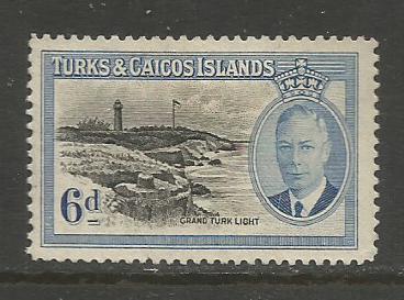 Turks & Caicos Isl.    #112  Used  (1950)  c.v. $0.80