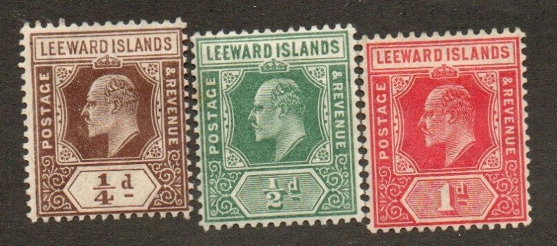 Leeward Is. 41-43 Mint hinged