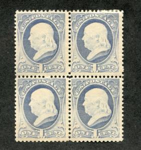 UNITED STATES (US) 182 MINT LH BLOCK OF 4, 1 NH