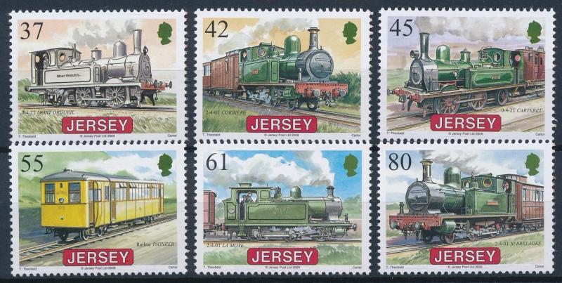 [61361] Jersey 2009 Railway Train Elsenbahn Chemin De Fer  MNH