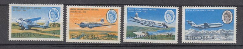 J40301 JL Stamps 1966 rhodesia mh set #241-4 airplanes