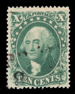 MOMEN: US STAMPS #32 USED PF CERT LOT #84003