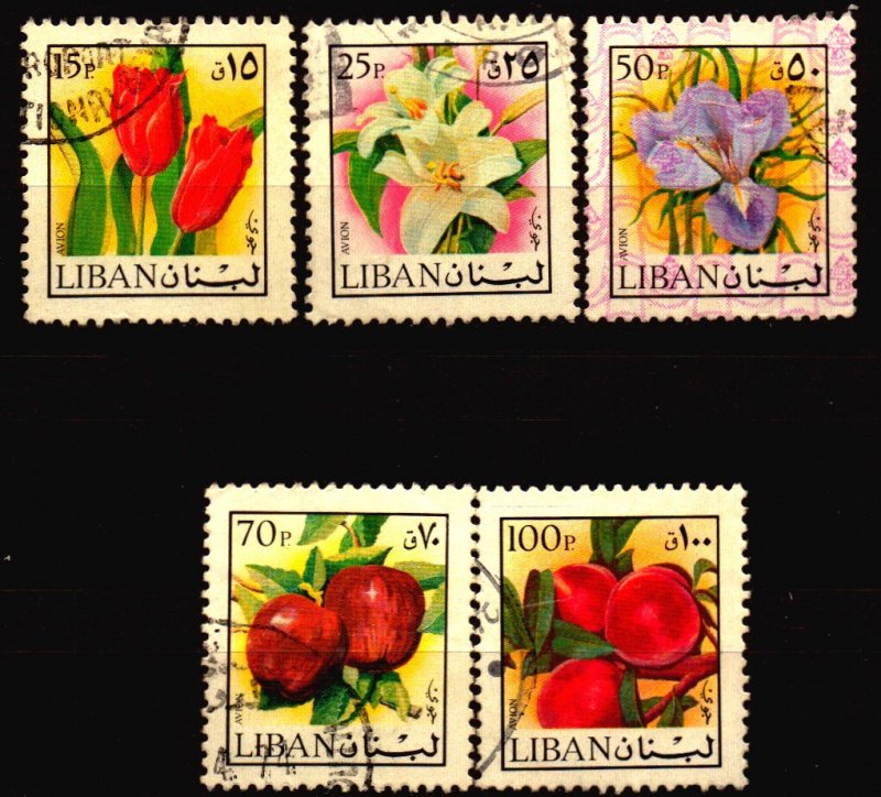 Lebanon used Scott C660 - C661 and C663 - C664 w/25p with bent corner