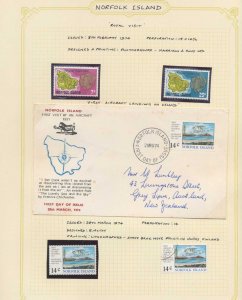 Norfolk Islands 1972/76 MNH MH Used Covers To $2 Maps Butterflies(80+) (PK649 