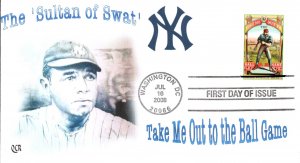 #4341 Take Me Out to the Ballgame QCR FDC