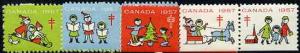 Cinderella - Canada 1957 Christmas TB Seals, fine unmount...