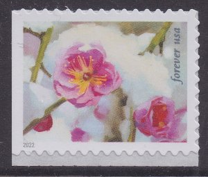 US 5733 Snowy Beauty Plum Blossom F single MNH 2022