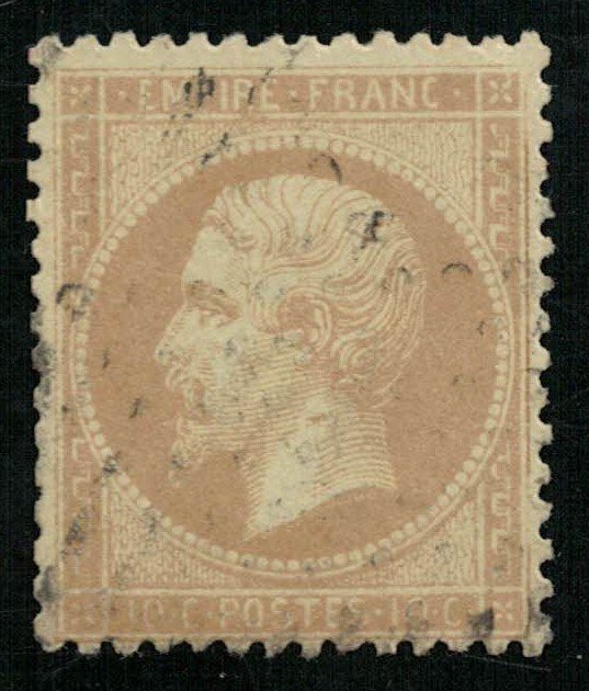 France, 1862-1871 Emperor Napoléon III, Perforated, MC #20 (4320-Т)