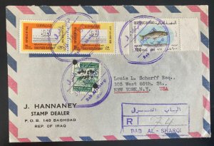 1971 Baghdad Iraq Airmail cover To New York Usa