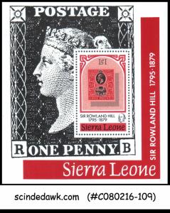 SIERRA LEONE - 1979 DEATH CENTENARY OF SIR ROWLAND HILL - MIN/SHT MNH