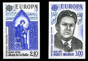 France, 1950-Present #1974-1975 Cat€92, 1985 Europa, imperf. set of two, ne...