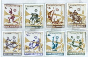 Rwanda #478-485  Single (Complete Set)