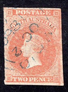 South Australia SC #7   F/VF, Used,  CV $55.00  ....   5820006