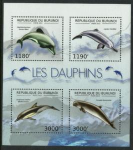 Burundi #1197 MNH S/Sheet - Dolphins