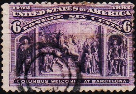 U.S.A. 1893 6c S.G.240 Fine Used