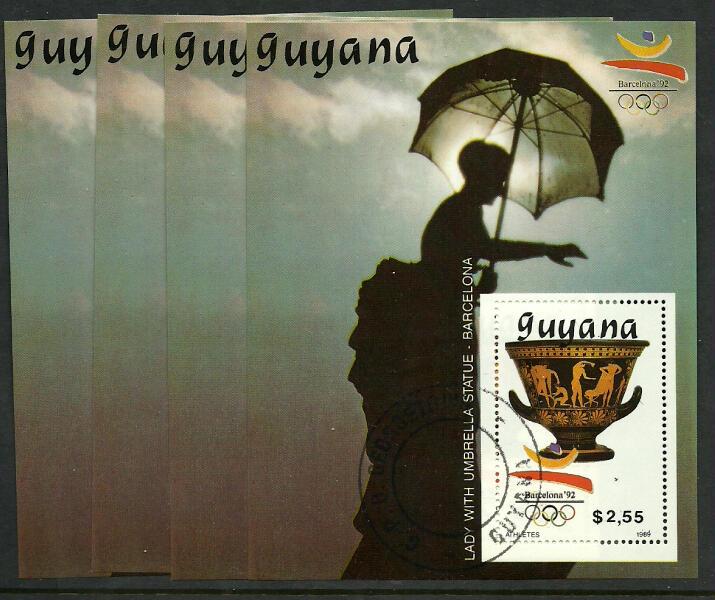 Guyana #2228 Canceled S/Sheet, Olympics, Wholesale