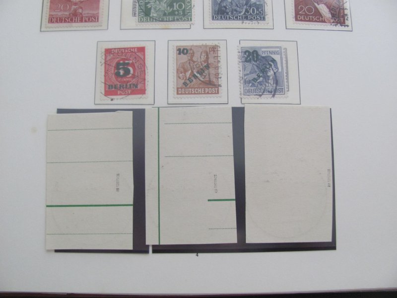 GERMANY BERLIN MNH 3 BOREK ALBUMS 1949-1990 ALSO COMPLETE USED XF (259) DESCRIP.