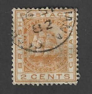 British Guiana Scott #73 Used 2c Ship  2022 CV $4.00