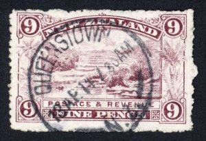 New Zealand 1902-07 SG.326 9d purple wmk SG.W43 P14 VFU cat 14 pounds