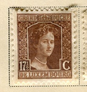 LUXEMBOURG; 1914 early Charlotte issue fine Mint hinged 17.5c. value