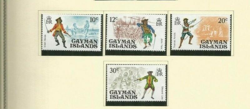 CAYMAN ISLANDS 1975 SCOTT 362-5 MNH 