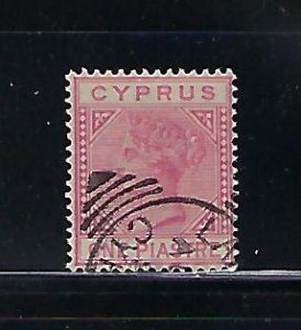 CYPRUS SCOTT #21A  1882-94 1P (ROSE)  DIE A -  USED