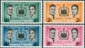 Samoa 1963 SG249-252 Independence set MLH