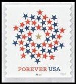 U.S.#5130 Single 55c Patriotic Spiral Stars PNC-1, MNH.