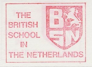 Meter cut Netherlands 1991 ( FM 3285 ) The British School In The Netherlands