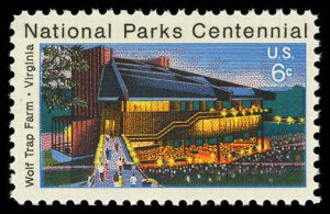 US Sc 1452 VF/MNH - 1972 6¢ Wolf Trap Farm - P.O. Fresh