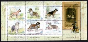 Argentina 2066 Dogs Souvenir Sheet MNH VF