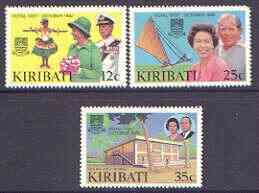 KIRIBATI - 1982 - Royal Visit - Perf 3v Set - Mint Never Hinged