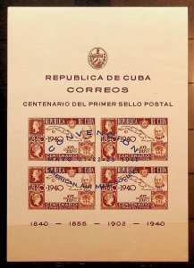 CENTRAL AMERICA Sc C39 NH SOUVENIR SHEET W/OVERPRINT OF 1948 - STAMPS-ON-STAMPS