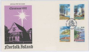 Norfolk Island 529-532 1992 Christmas. U/A FDC.