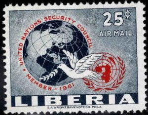 LIBERIA Scott C130 MH* stamp slight thin