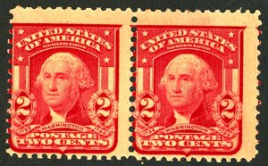 U.S. #319 MINT PAIR OG NH