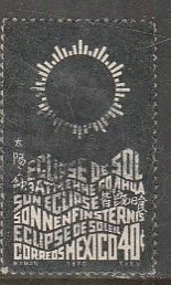MEXICO 1030, 40¢ Total Sun Eclipse. Used. F-VF. (1273)